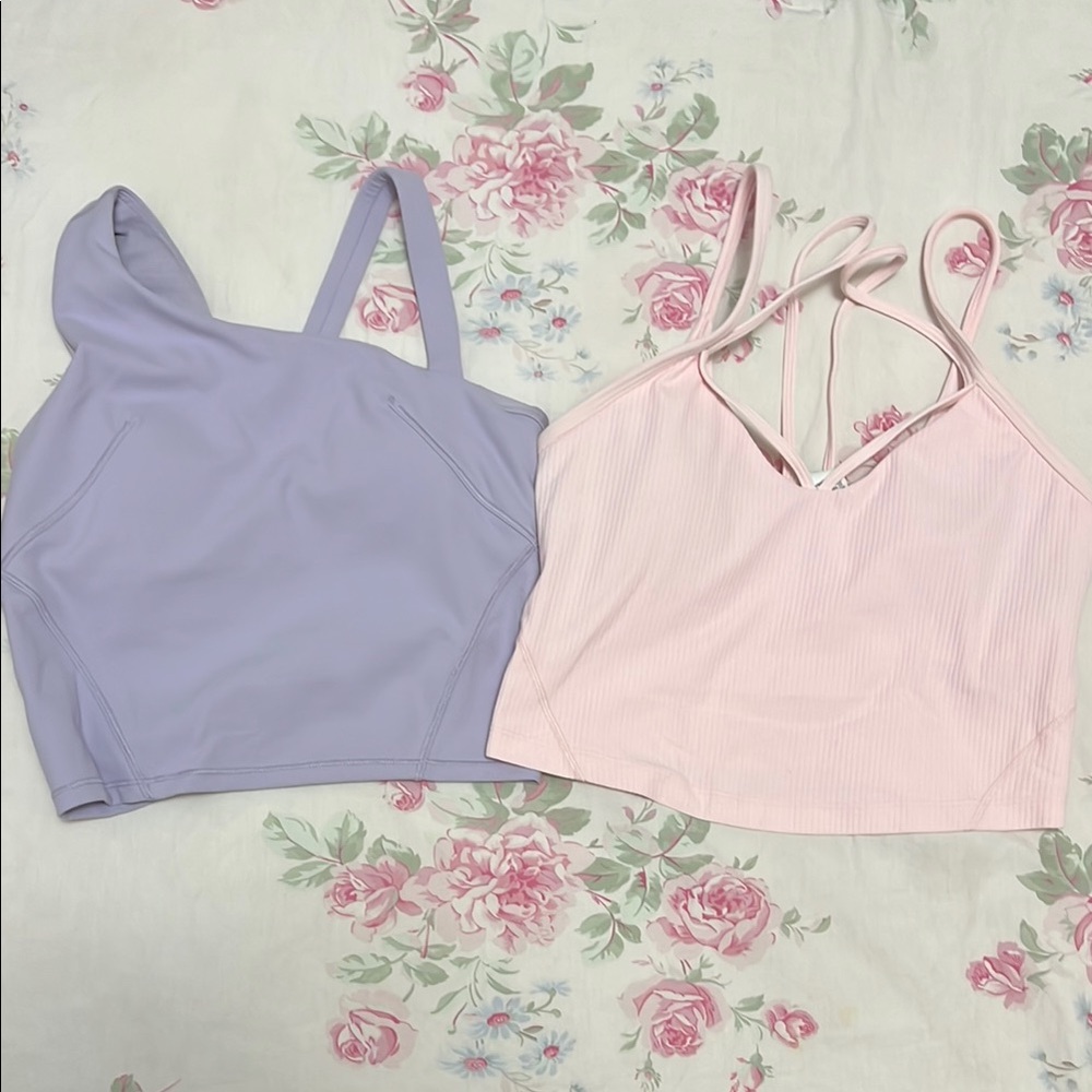 lululemon athletica Lavender and Pink Tops